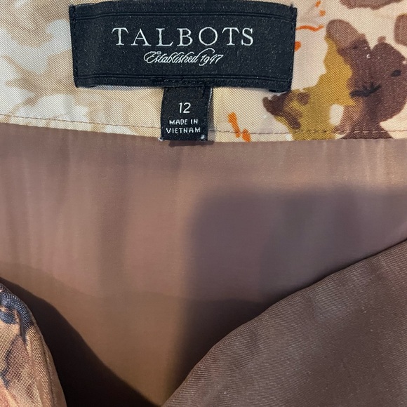 NWOT Talbots Beautiful Skirt in 🍂 Autumn Shades - Picture 5 of 5